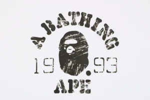 BAPE 1993 Ape Head Graphic T-Shirt White Front Print