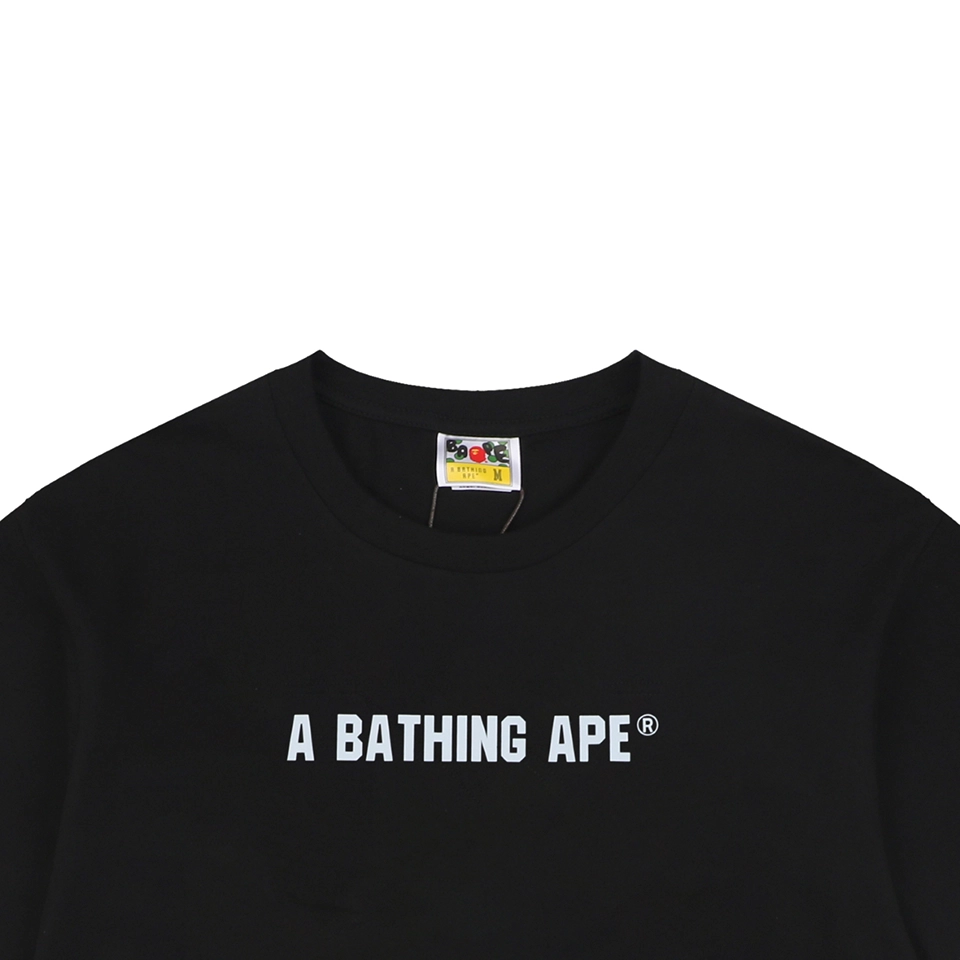 BAPE Busy Works Camo Ape Head T-Shirt Black