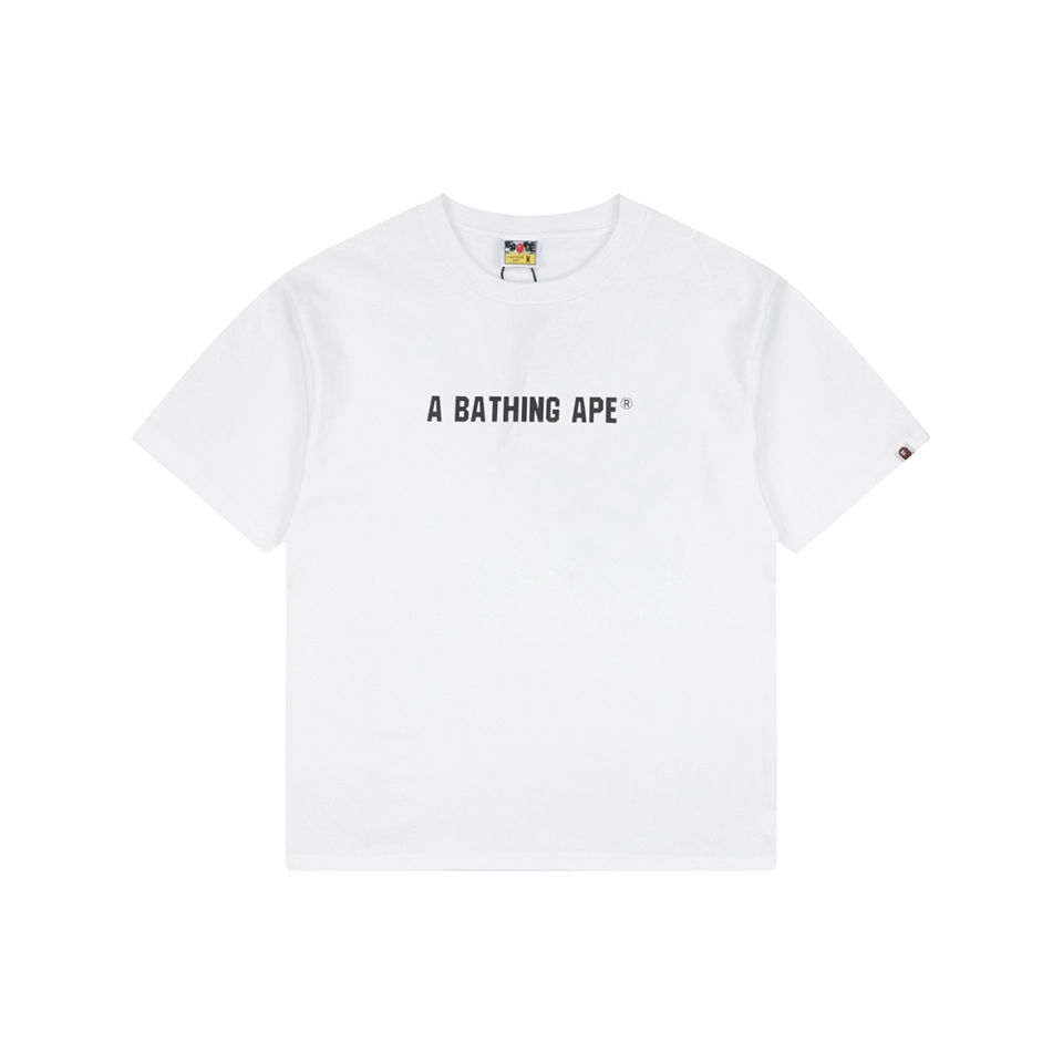 BAPE Busy Works Camo Ape Head T-Shirt White Front view