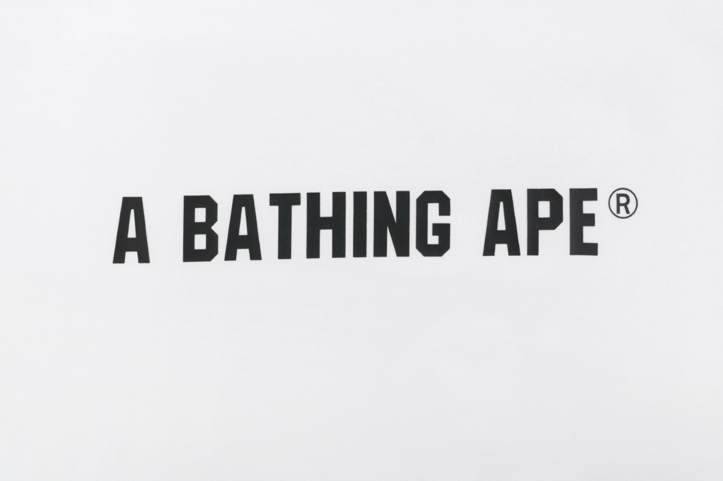 BAPE Busy Works Camo Ape Head T-Shirt White Front Brand