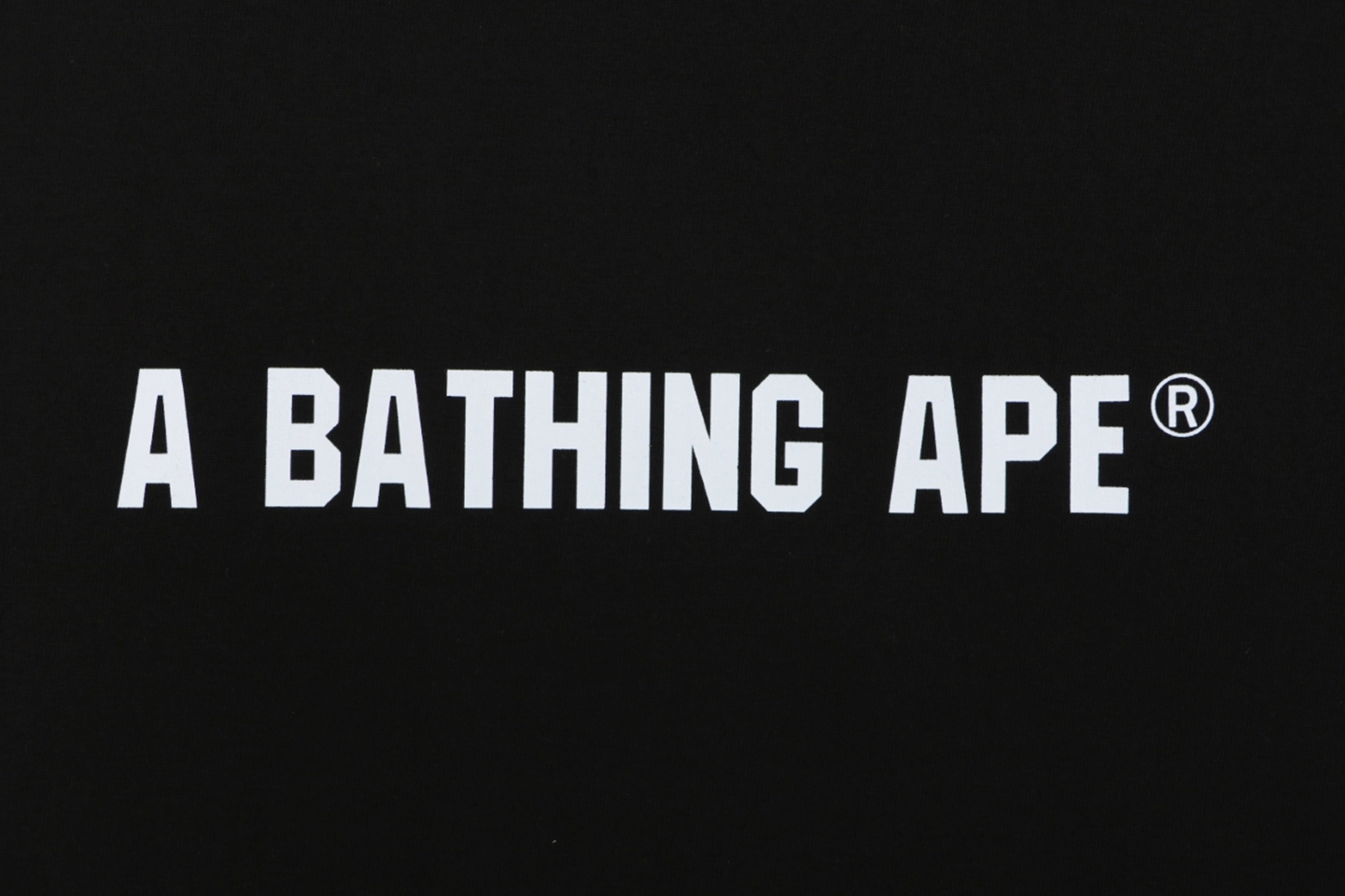 BAPE Busy Works Camo Ape Head T-Shirt Black Front Brand Print