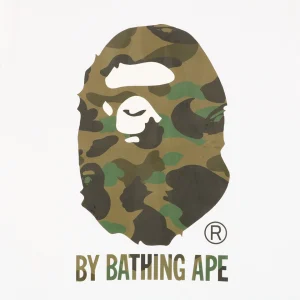 BAPE Camo Ape Head Graphic T-Shirt White Front Print