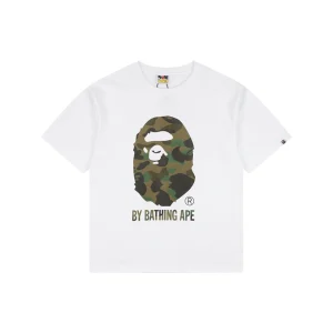 BAPE Camo Ape Head Graphic T-Shirt White Front view
