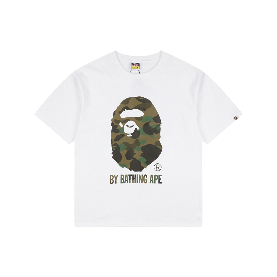 BAPE Camo Ape Head Graphic T-Shirt White Front view