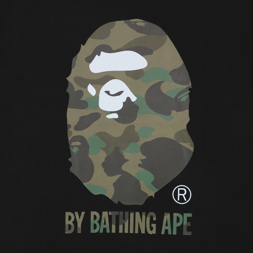 BAPE Camo Ape Head Graphic T-Shirt Black Front Print