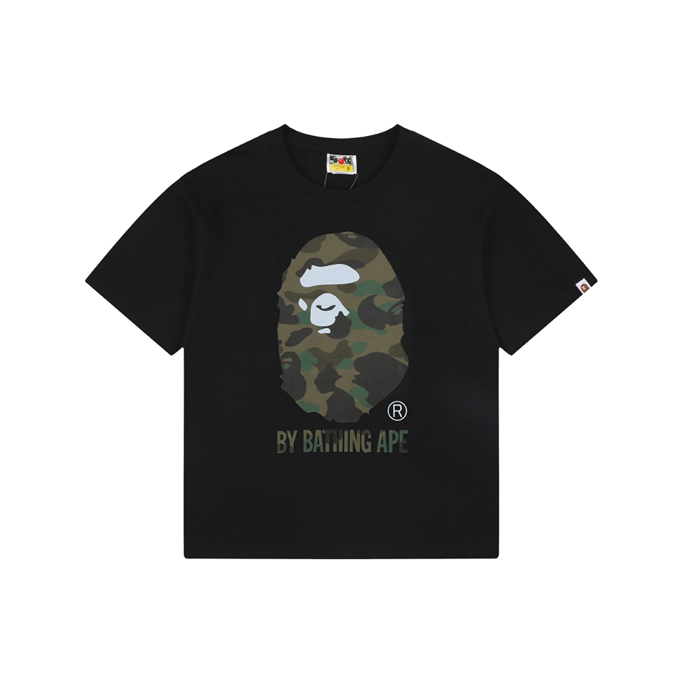 BAPE Camo Ape Head Graphic T-Shirt Black Front view