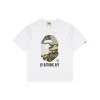 BAPE Camo Ape Head Patchwork Print T-Shirt (White/Black)