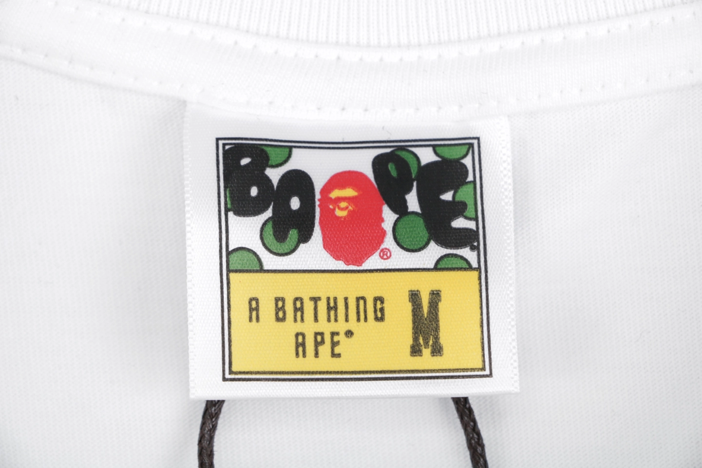 BAPE Split Camo Ape Head T-Shirt White Brand label