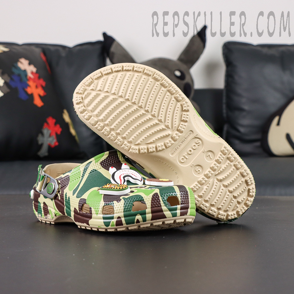 BAPE x Crocs Classic Clog 'ABC Camo - Green'2