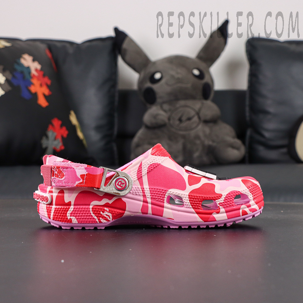 BAPE x Crocs Classic Clog 'ABC Camo - Pink'7