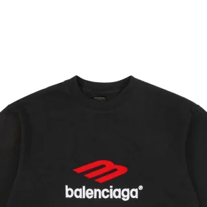 Balenciaga 3B Heavyweight Logo T-Shirt Black