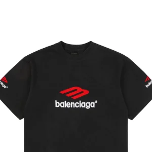 Balenciaga 3B Heavyweight Logo T-Shirt Black