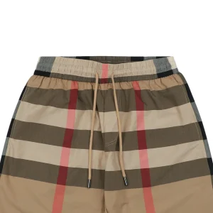 Burberry Classic Check Drawstring Shorts Brown