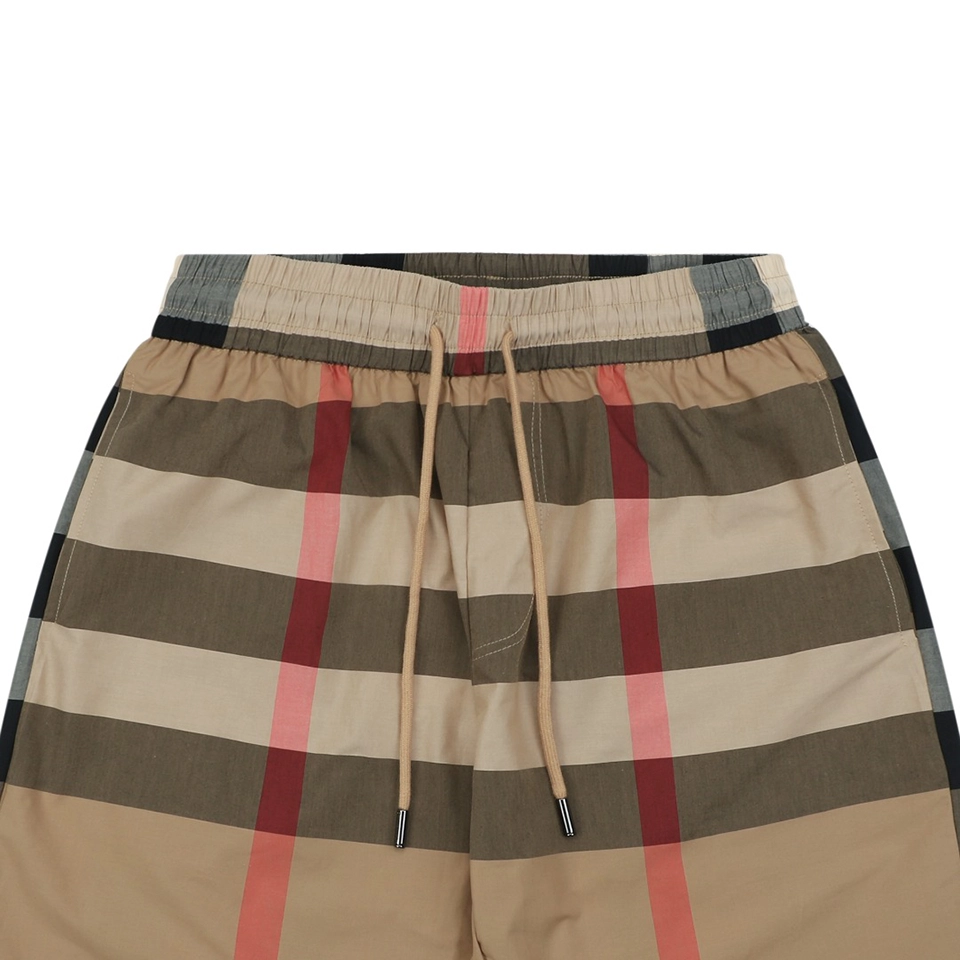 Burberry Classic Check Drawstring Shorts Brown