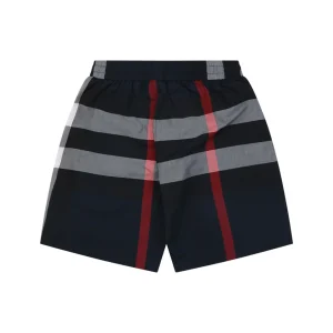 Burberry Classic Check Drawstring Shorts Black Back view