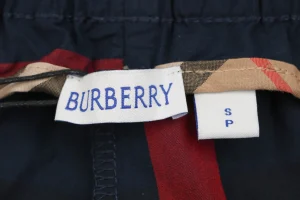 Burberry Classic Check Drawstring Shorts Brand label