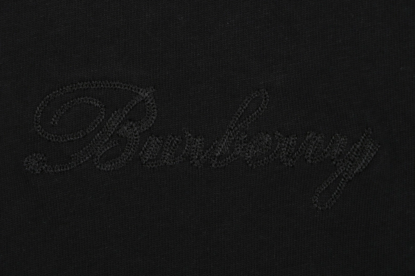 Burberry Cut-Out Check Logo T-Shirt Black