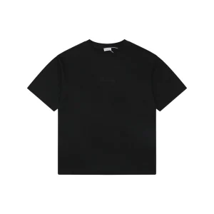 Burberry Cut-Out Check Logo T-Shirt Black Front view