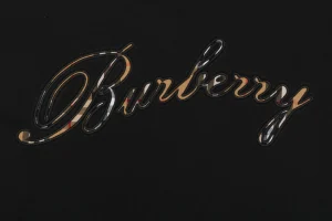 Burberry Cut-Out Check Logo T-Shirt Black Back Brand
