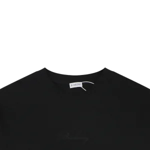 Burberry Cut-Out Check Logo T-Shirt Black