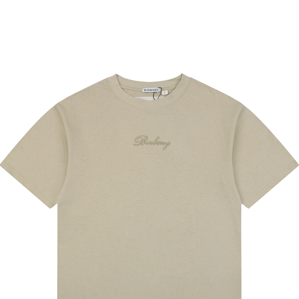Burberry Cut-Out Check Script Logo T-Shirt