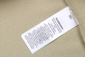 Burberry Cut-Out Check Script Logo T-Shirt Wash label