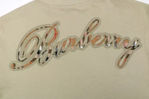 Burberry Cut-Out Check Script Logo T-Shirt Back Brand