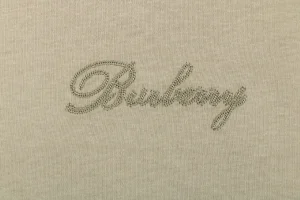 Burberry Cut-Out Check Script Logo T-Shirt Brand