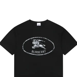 Burberry Equestrian Knight Logo T-Shirt Black