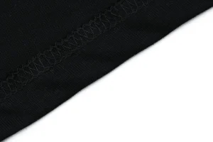 Burberry Vintage Check Collar Cotton T-Shirt Black