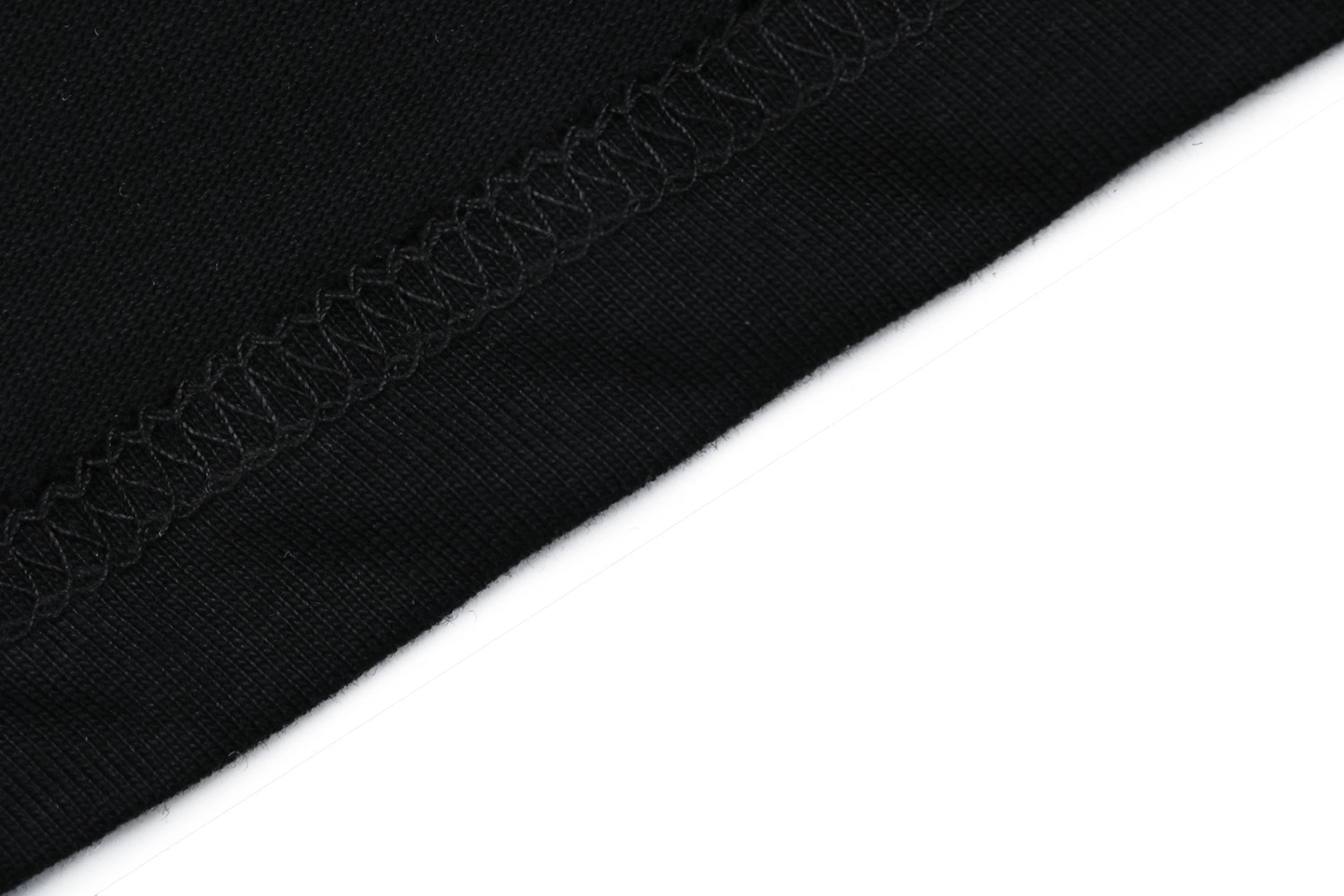 Burberry Vintage Check Collar Cotton T-Shirt Black