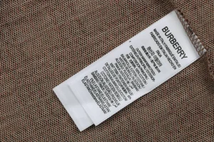 Burberry Vintage Check Jacquard Polo T-Shirt Wash label