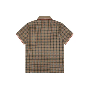 Burberry Vintage Check Jacquard Polo T-Shirt Back view