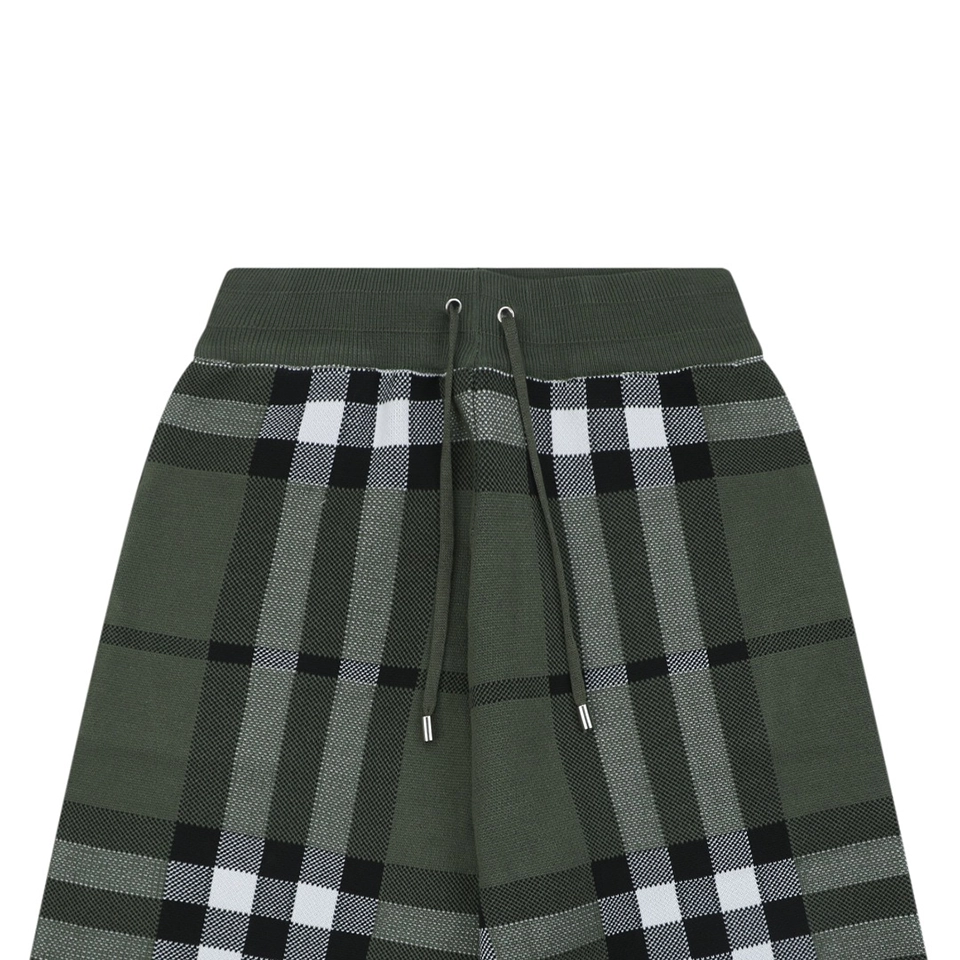 Burberry Vintage Check Jacquard Shorts Green
