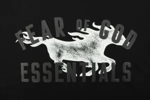Fear of God Essentials Year Graphic Logo T-Shirt Front Print