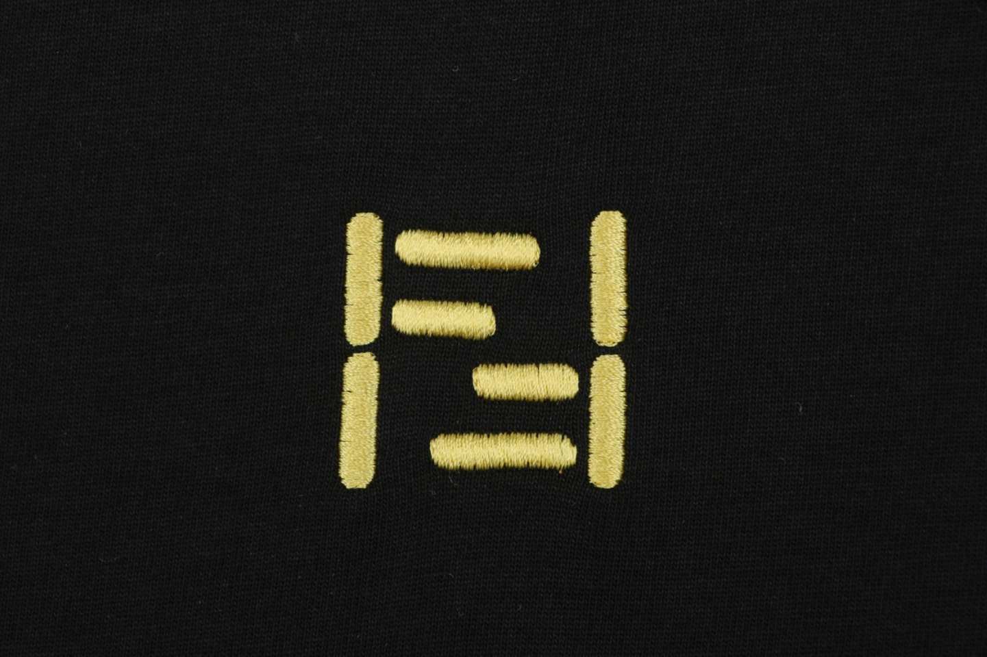 Fendi FF Mini Logo Embroidered T-Shirt Brand