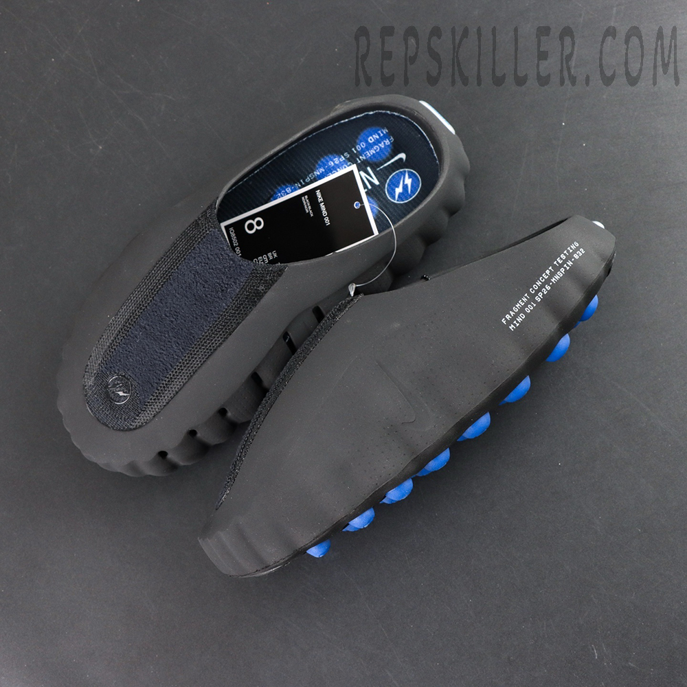 Fragment x Nike Mind 001 top view showing slip-on upper and streamlined shape