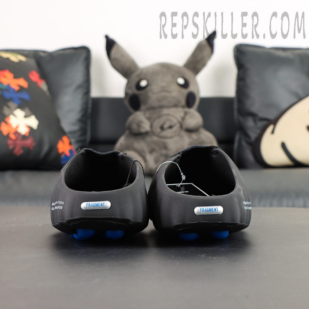 Nike Mind 001 rear view with Fragment tag and structural detailing