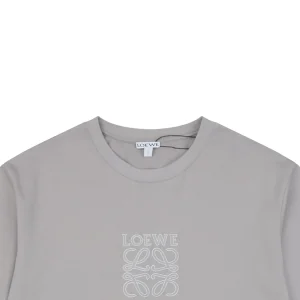 Loewe Anagram Embroidered T-Shirt Grey