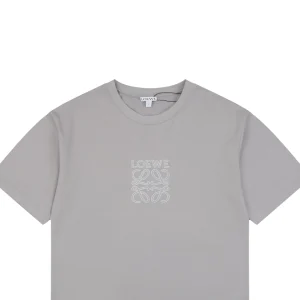 Loewe Anagram Embroidered T-Shirt Grey