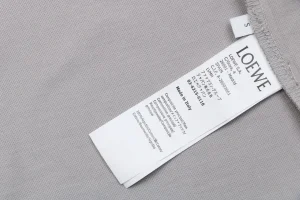 Loewe Anagram Embroidered T-Shirt Grey Wash label