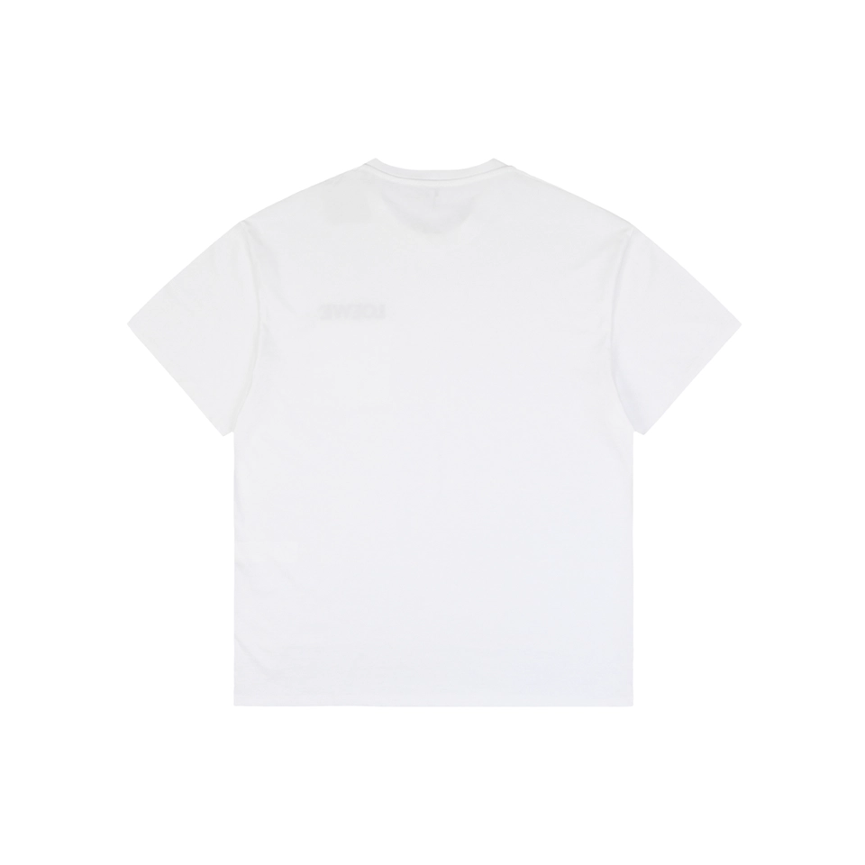 Loewe Logo Pocket Cotton T-Shirt White Back view