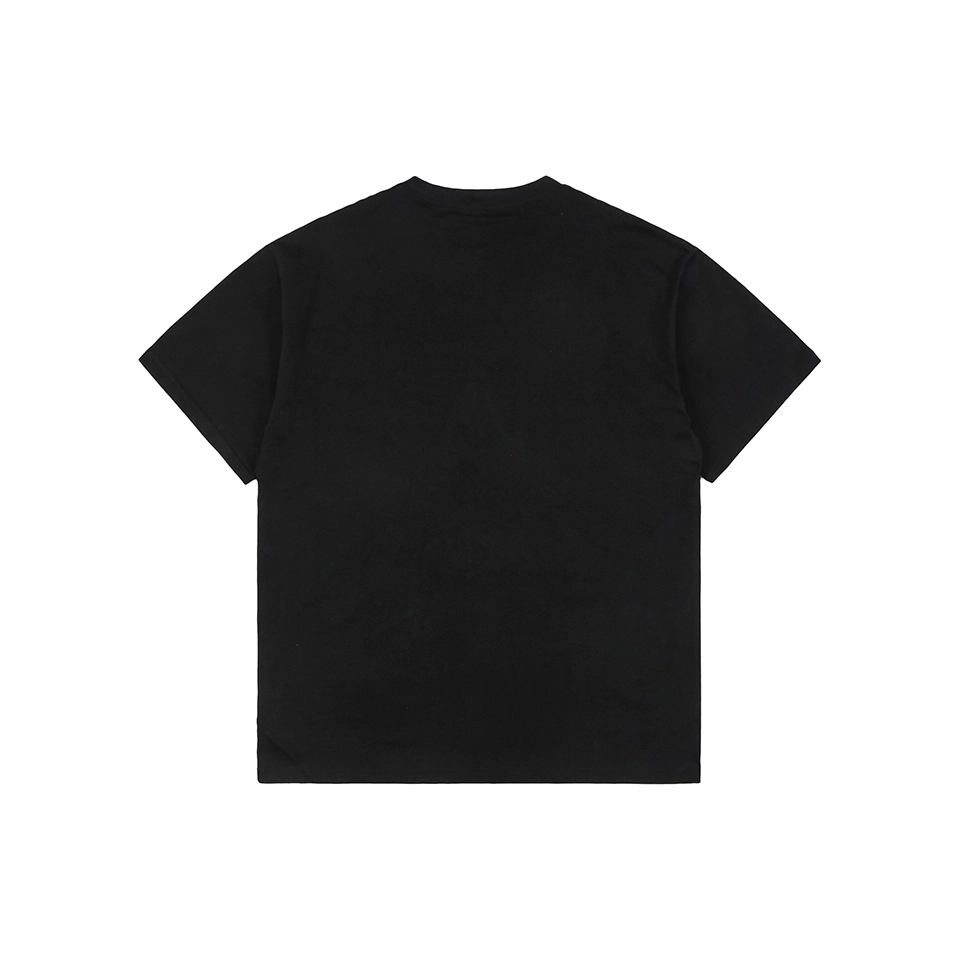 Loewe Logo Pocket Cotton T-Shirt Black back view