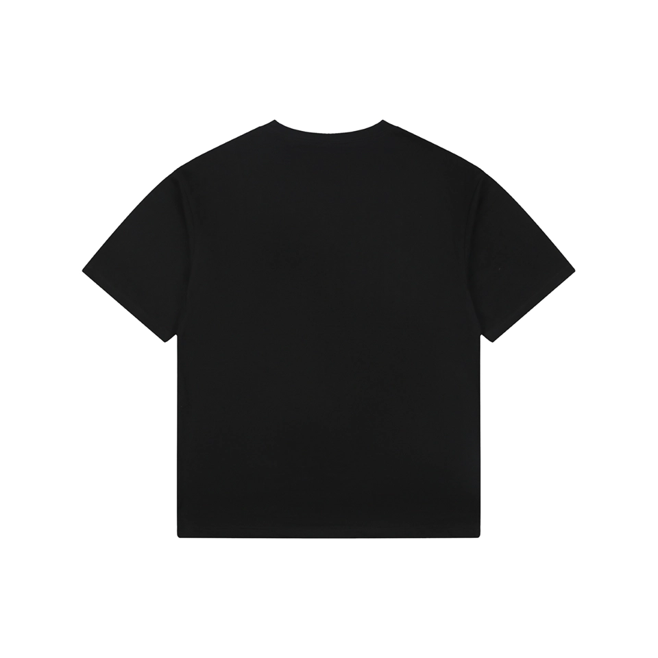 Miu Miu Mini Logo Embroidered T-Shirt Black Back view
