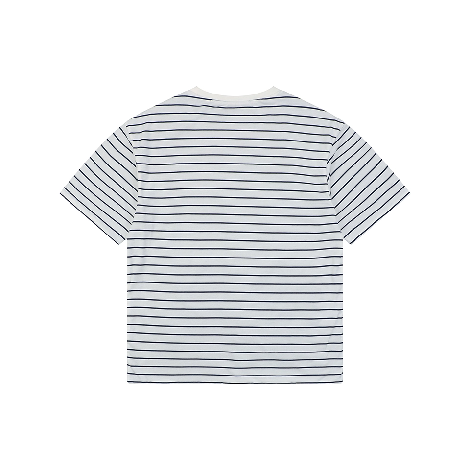 Miu Miu Reversible Striped Cotton T-Shirt Back view