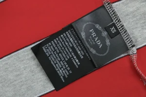 Miu Miu Striped Polo Shirt Wash label