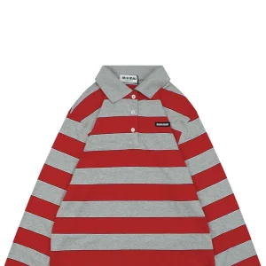 Miu Miu Striped Polo Shirt