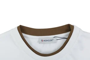 Moncler Archive Double-Layer Collar T-Shirt White Collar