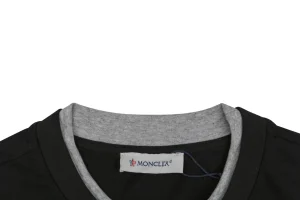 Moncler Archive Double-Layer Collar T-Shirt Black Collar