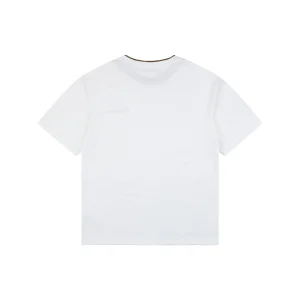 Moncler Archive Double-Layer Collar T-Shirt White Back view